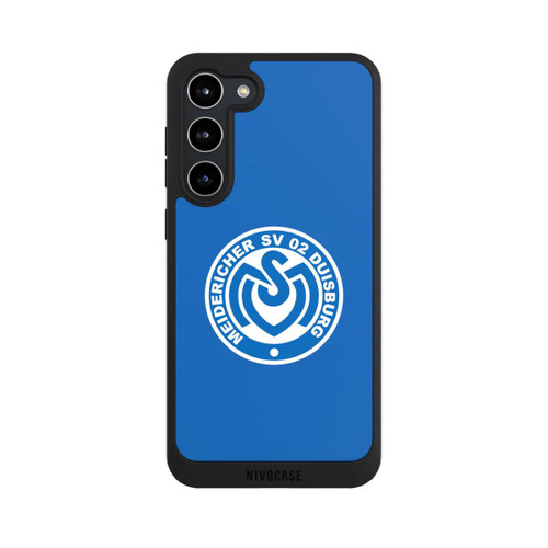 Samsung Galaxy S23+ NIVOpure MSV Logo auf Blau
