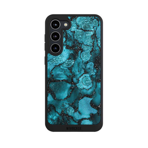 Samsung Galaxy S23+ NIVOpure  Blauer Glitzerlook