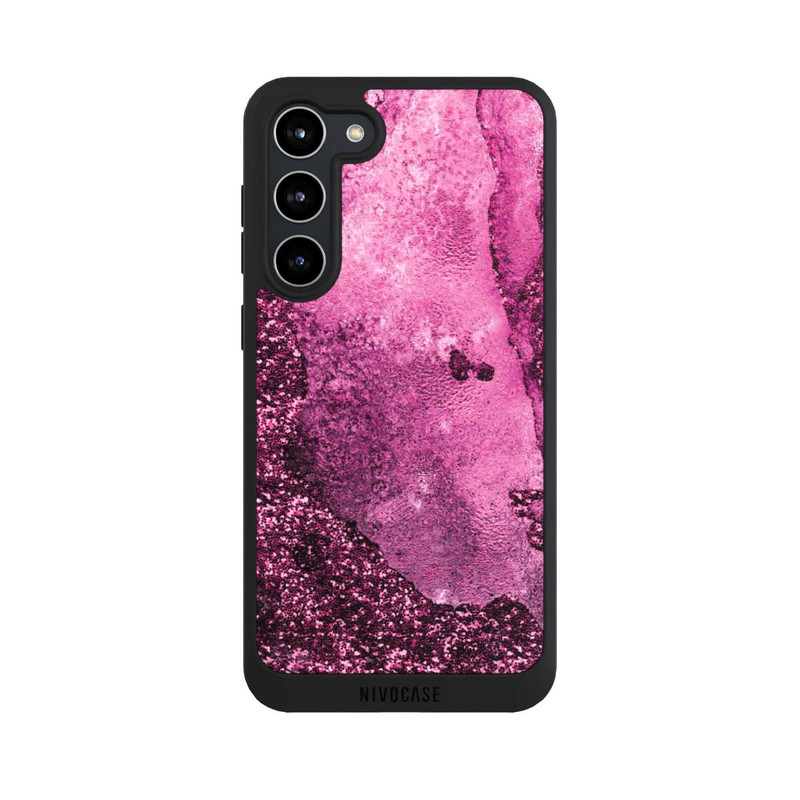 Galaxy S23 + NIVOpure Pink Glitter Marble 2