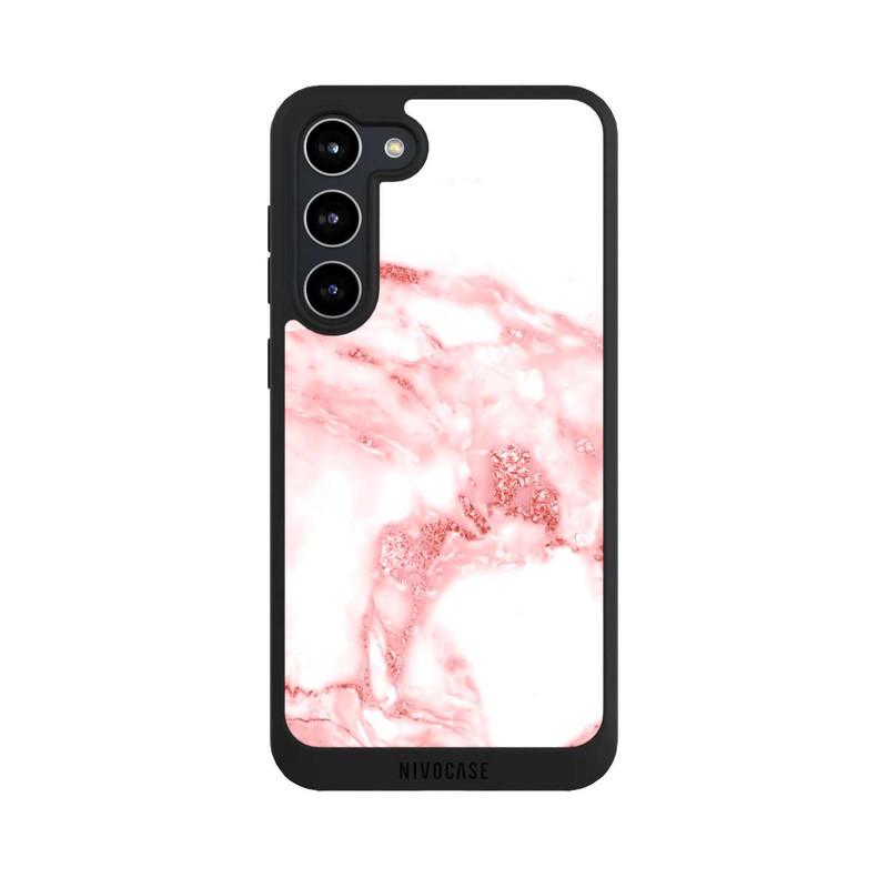 Galaxy S23 + NIVOpure Pink and White Marble