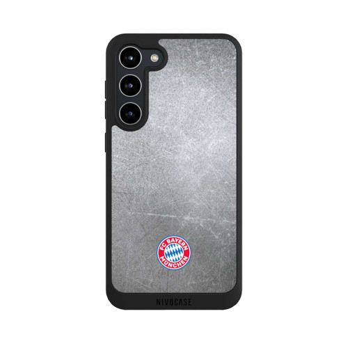 Samsung Galaxy S23+ NIVOpure Logo FCB Classique Petit - Coloré sur Fond Métallique