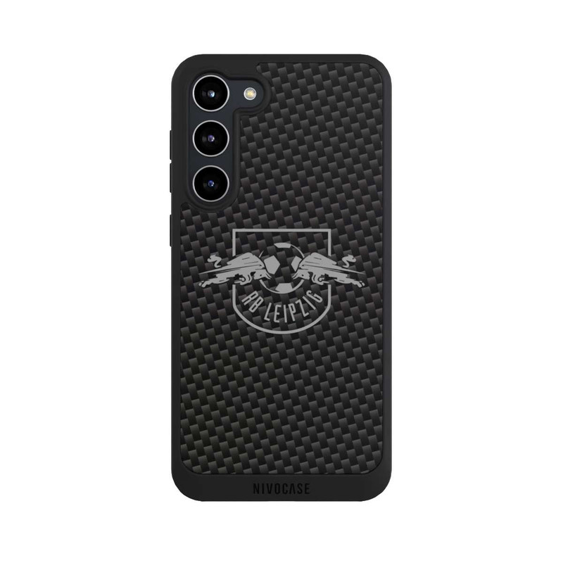 Galaxy S23 + NIVOpure Graues RB Leipzig Logo auf Carbonoptik