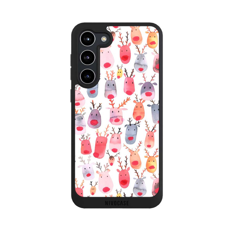 Galaxy S23 + NIVOpure Aquarelle de renne mignon