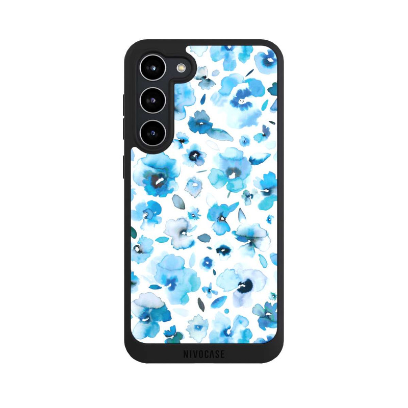Galaxy S23 + NIVOpure Blue Tropical Flowers