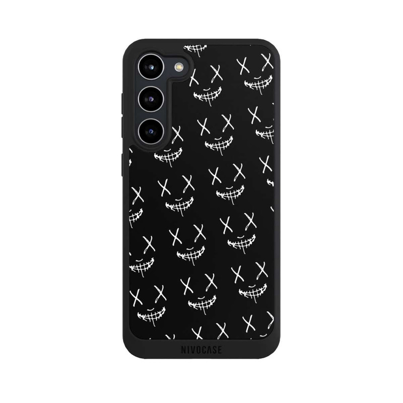 Galaxy S23 + NIVOpure Maskenmuster Schwarz