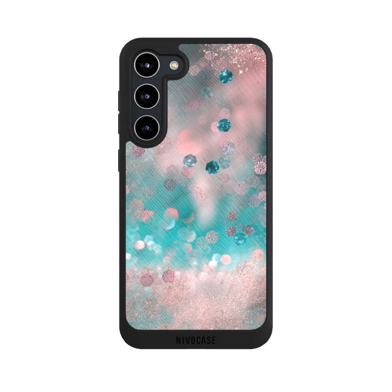 Galaxy S23 + NIVOpure Turquoise Glamour Glitter Look