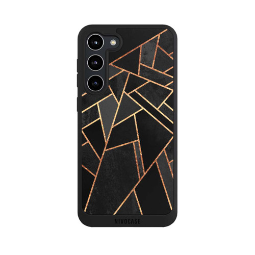 Samsung Galaxy S23+ NIVOpure Schwarze Nacht Gold Druck