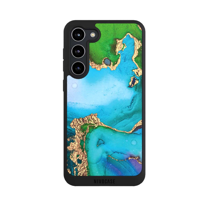 Galaxy S23 + NIVOpure Farbenfroher Marmor