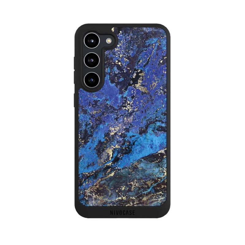 Galaxy S23 + NIVOpure Lapislazuli blau und gold