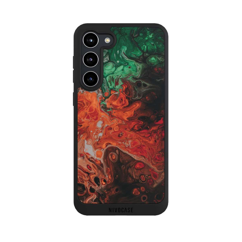 Galaxy S23 + NIVOpure Bunte Öltextur