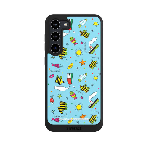 Samsung Galaxy S23+ NIVOpure Tigerente Muster Helblau