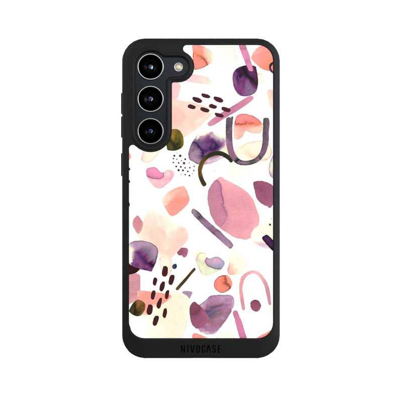 Galaxy S23 + NIVOpure Abstrakte Formen aquarell lila