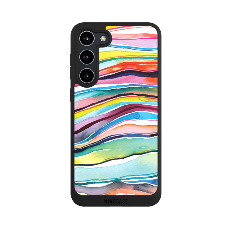 Galaxy S23 + NIVOpure Aquarell Achatschichten