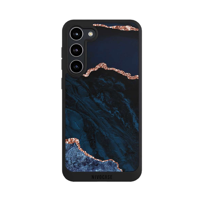 Galaxy S23 + NIVOpure Nacht Blau Marmor Landschaft