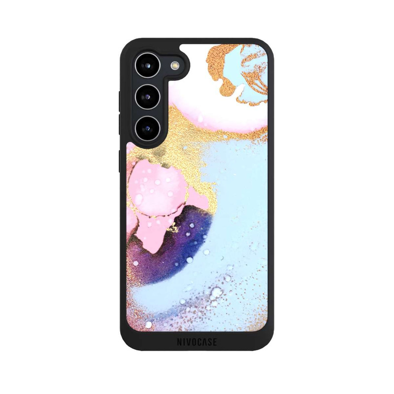 Galaxy S23 + NIVOpure Pastell Glamour Tintenstruktur