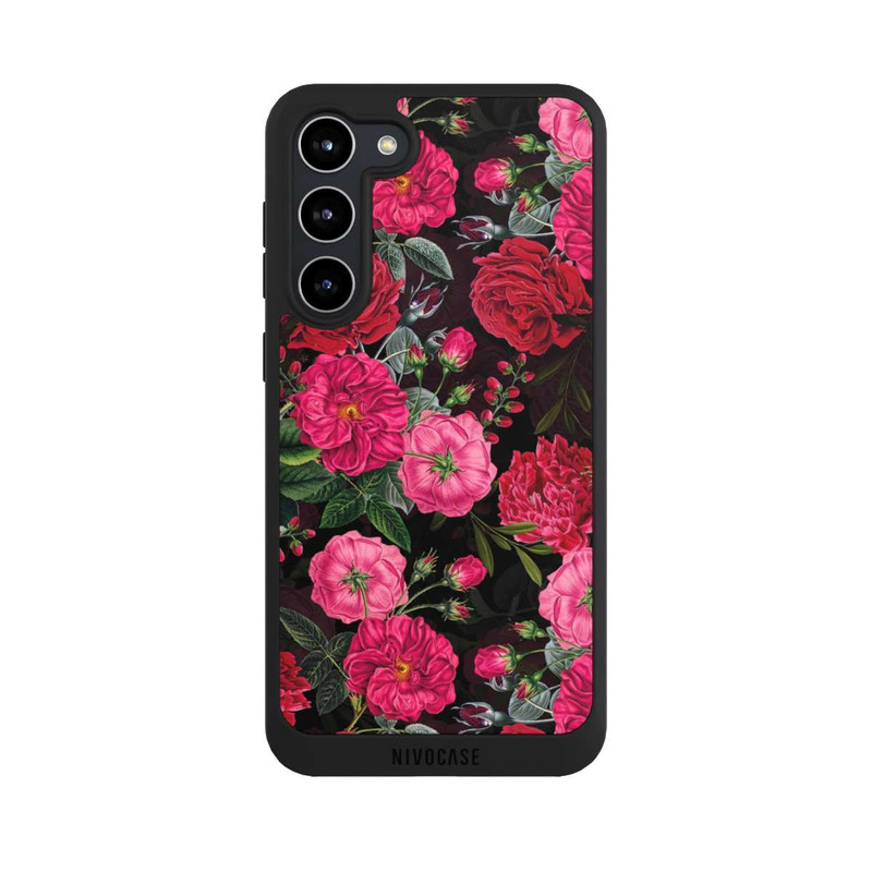 Galaxy S23 + NIVOpure Pink und Rote Blumen