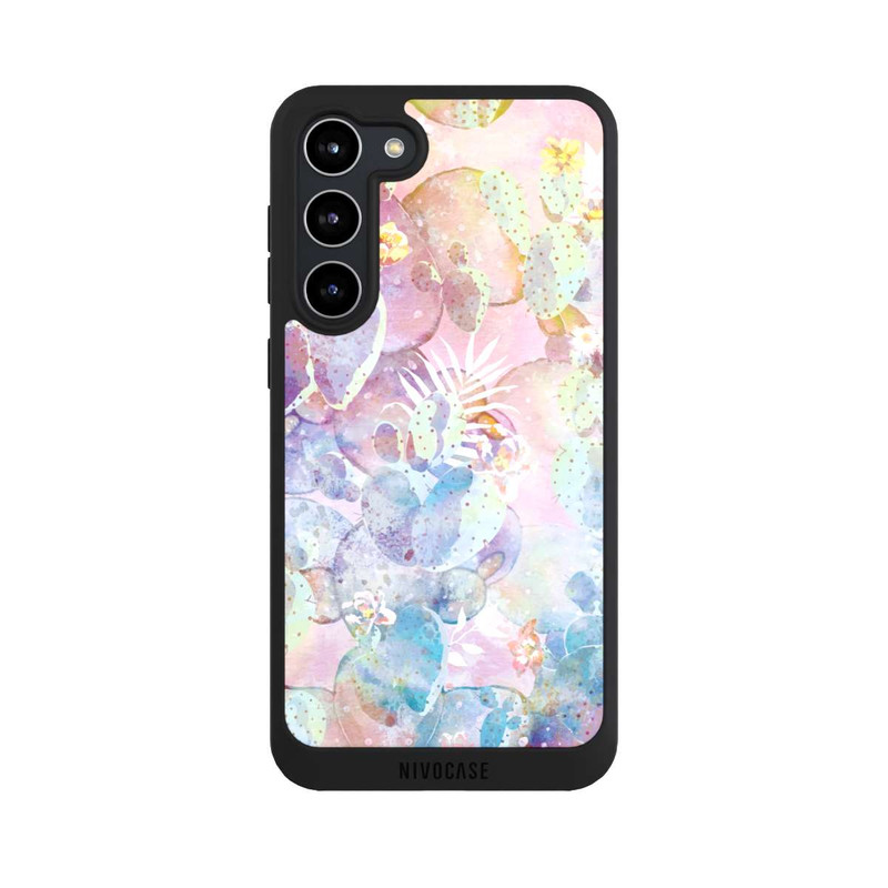 Galaxy S23 + NIVOpure Aquarell Blühende Kakteen