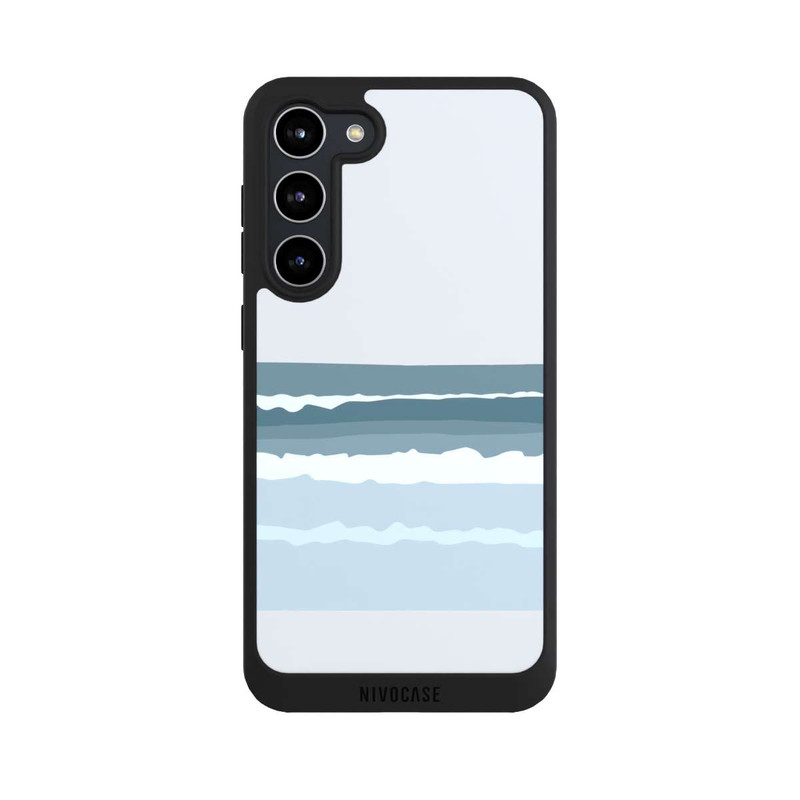 Galaxy S23 + NIVOpure Abstrakte blaue Wellen
