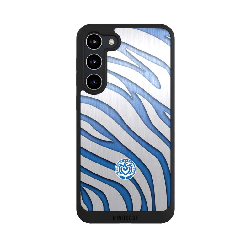 Galaxy S23 + NIVOpure Metall Zebramuster 2 MSV