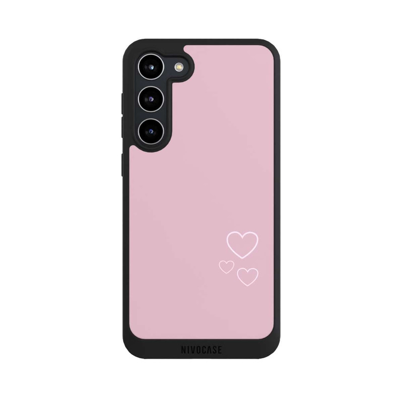 Galaxy S23 + NIVOpure kleine Herzen auf rosa