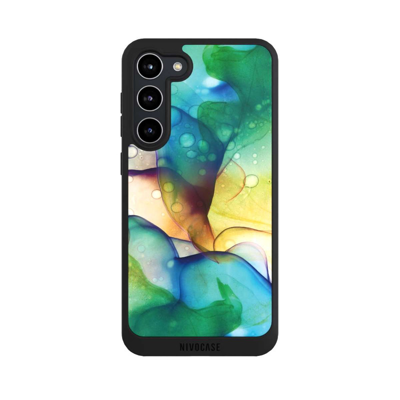 Galaxy S23 + NIVOpure Flüssige Kunst grüne Wiese