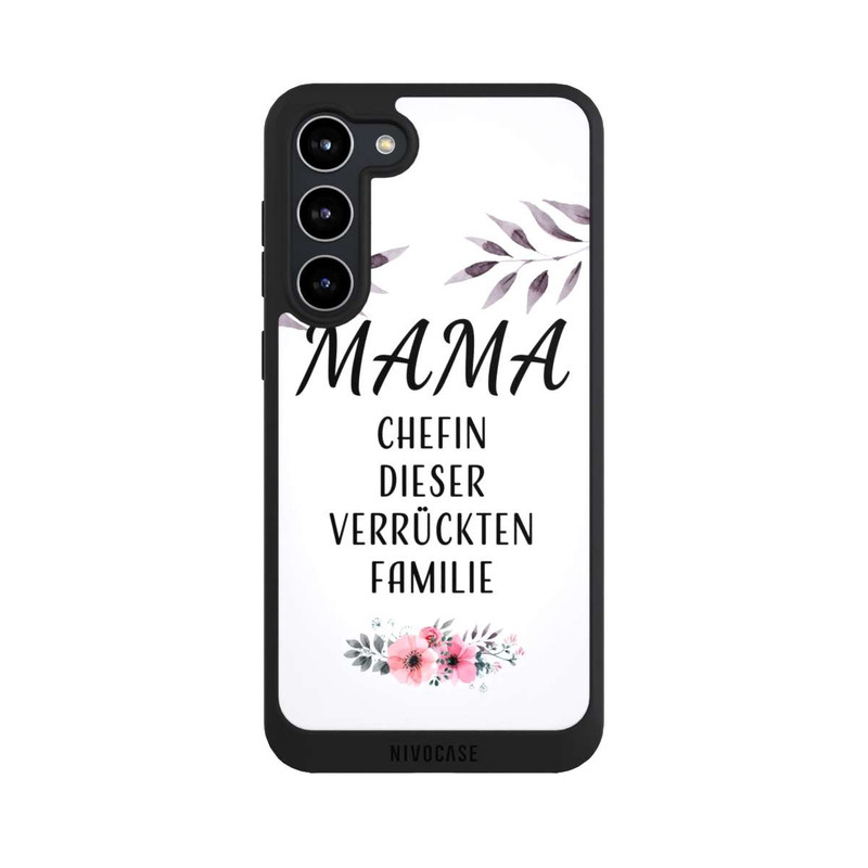 Galaxy S23 + NIVOpure Mama Chefin dieser Verrückten Familie Weiß