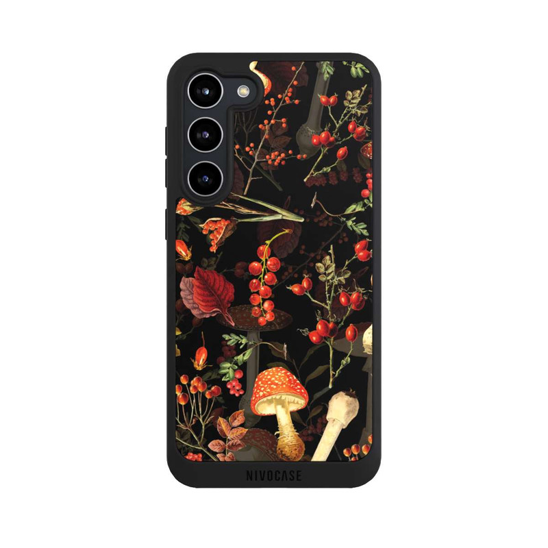 Galaxy S23 + NIVOpure Mushroom Pattern Black