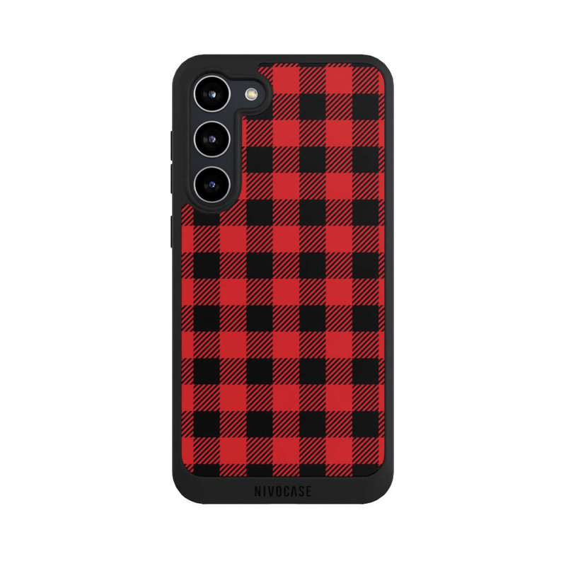 Galaxy S23 + NIVOpure Red Lumberjack Pattern