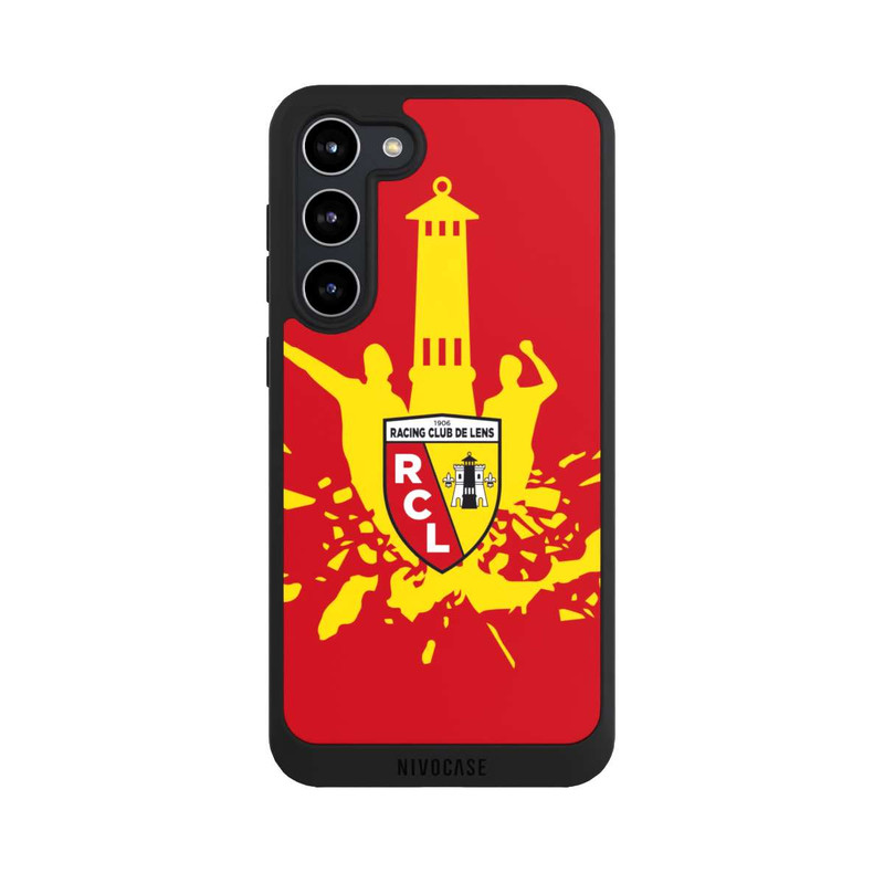 Galaxy S23 + NIVOpure RC Lens Tower Yellow on Red