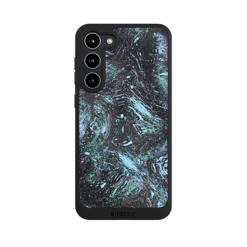 Galaxy S23 + NIVOpure Abstract Dripping Dust Purple