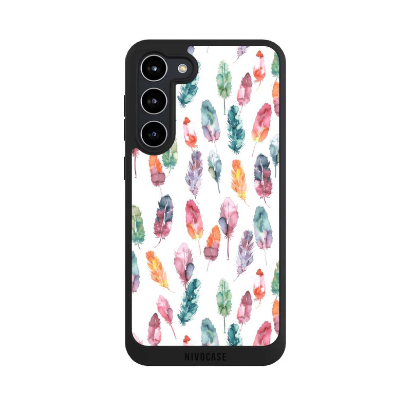 Galaxy S23 + NIVOpure Aquarellfedern Boho