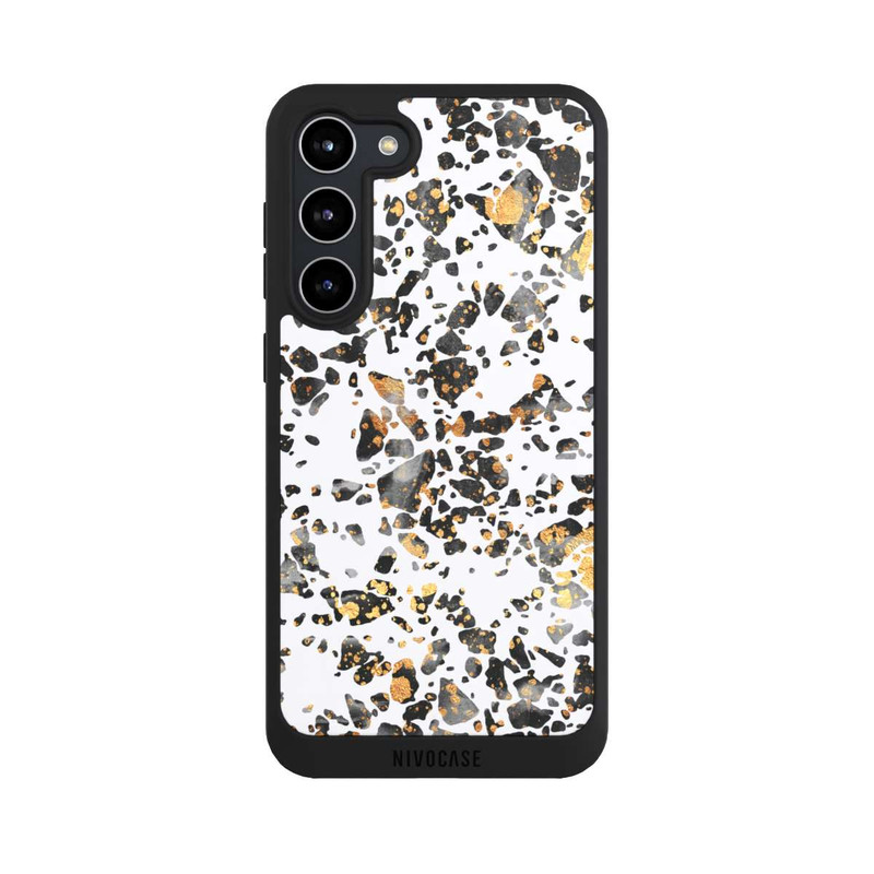Galaxy S23 + NIVOpure Gold Speckled Terrazzo