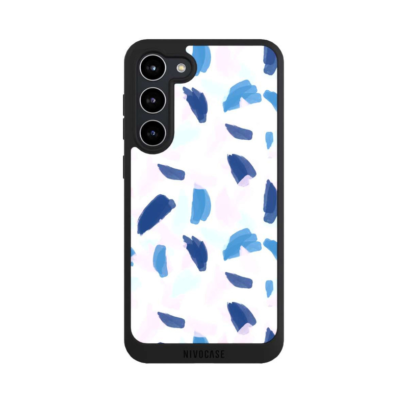 Galaxy S23 + NIVOpure Peinture bleue et rose