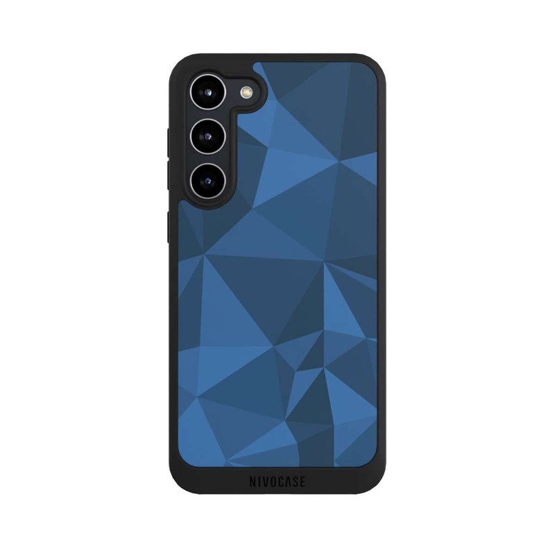 Galaxy S23 + NIVOpure Polygon Pattern Blue