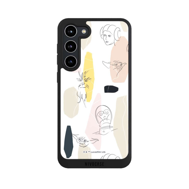 Galaxy S23 + NIVOpure Helle Seite Line Art