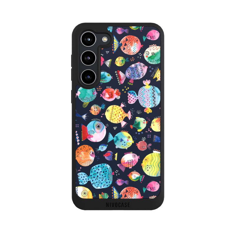 Galaxy S23 + NIVOpure Strandkugelfische Kinder Marineblau