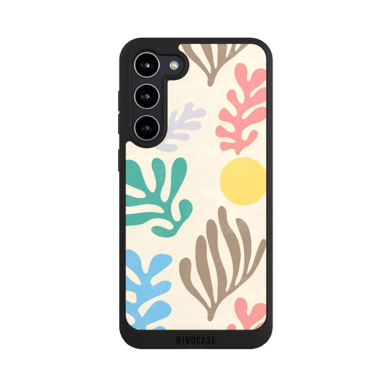 Galaxy S23 + NIVOpure Blätter im modernen Matisse-Stil