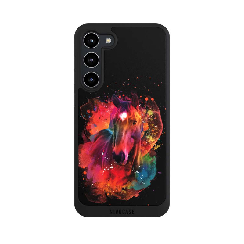Galaxy S23 + NIVOpure Pferd Colorful Sprayart