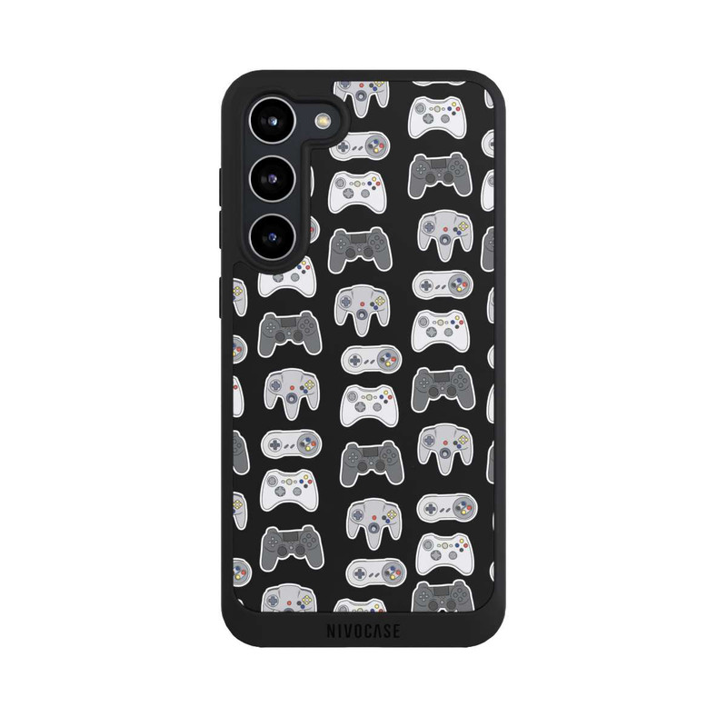 Galaxy S23 + NIVOpure Controller Pattern Black Background