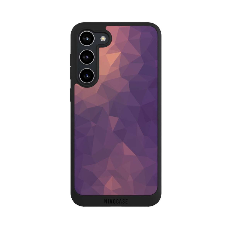 Galaxy S23 + NIVOpure Polygonal Mosaic Rot/Violett