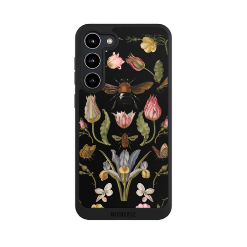 Samsung Galaxy S23+ NIVOpure Wildblumen und Biene Schwarz