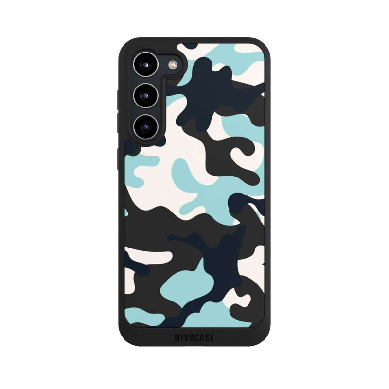 Galaxy S23 + NIVOpure Blaues Camouflage