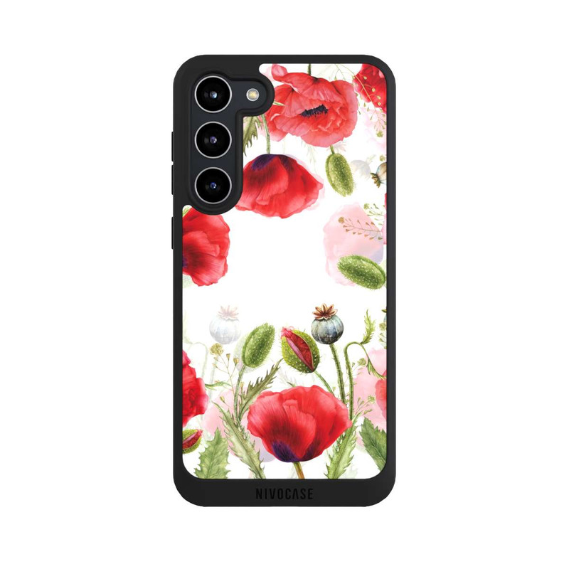 Galaxy S23 + NIVOpure Rahmen aus Mohnblumen