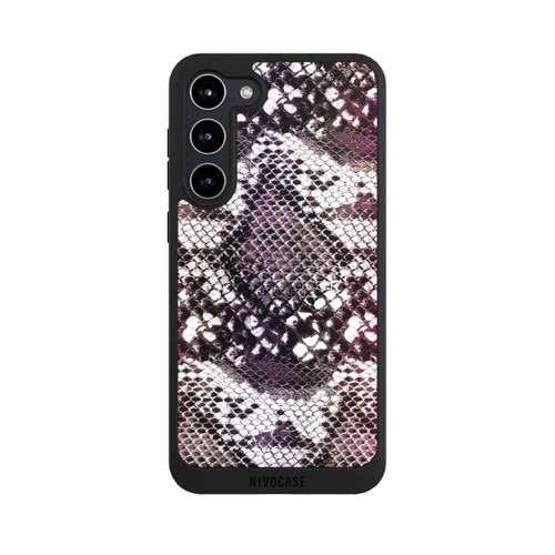 Samsung Galaxy S23+ NIVOpure Burgundy Snake Skin Pattern