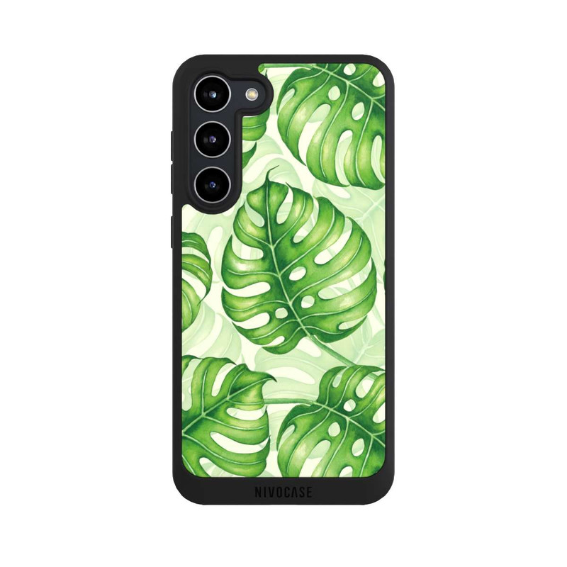 Galaxy S23 + NIVOpure Hübsches Palmblatt-Muster