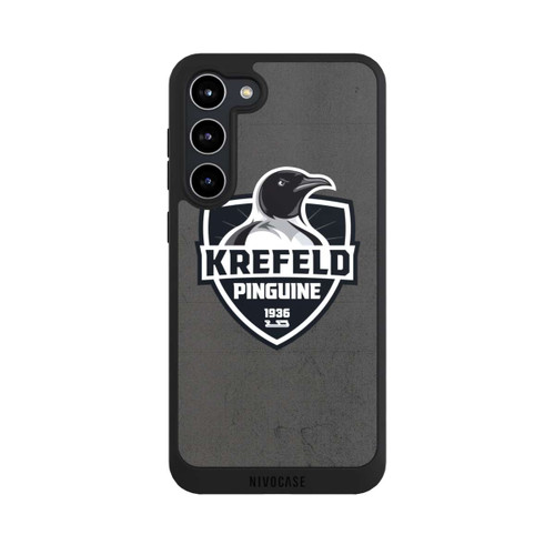 Samsung Galaxy S23+ NIVOpure Krefeld Pinguine Logo Schwarz und Weiß