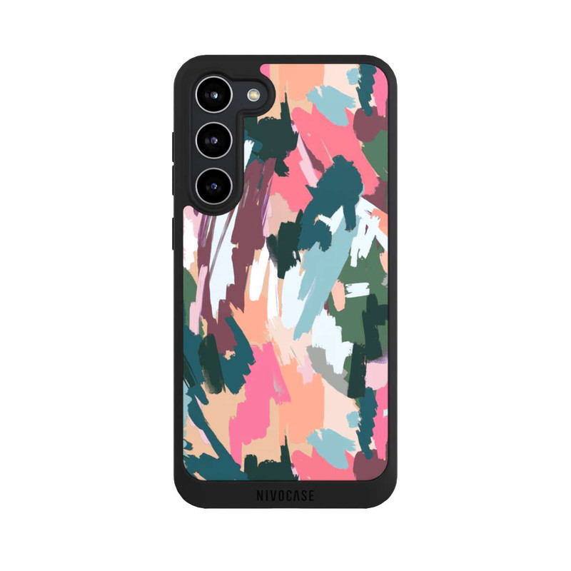 Galaxy S23 + NIVOpure Abstrakte künstlerische Textur Rosa