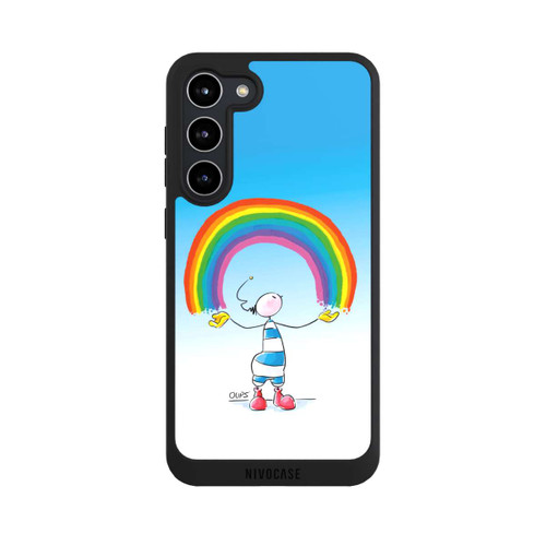 Samsung Galaxy S23+ NIVOpure Regenbogen Blau