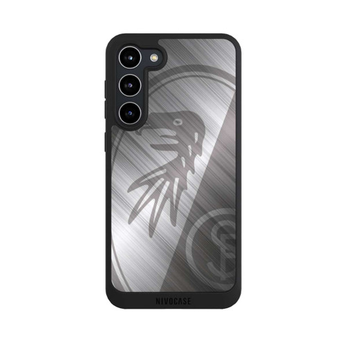 Samsung Galaxy S23+ NIVOpure SC Freiburg Glänzendes Metall Hintergrund
