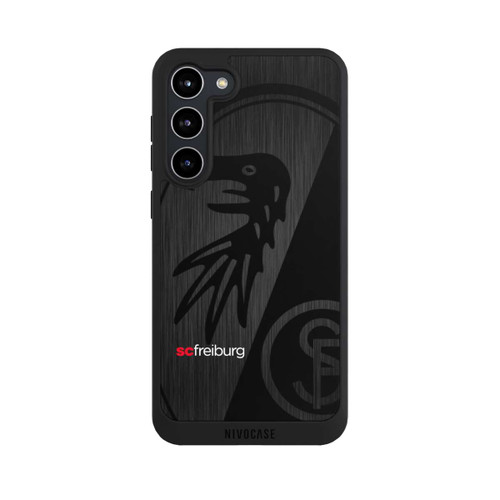 Samsung Galaxy S23+ NIVOpure  Kratzen Metall Hintergrund mit dem Schriftzug  Vertikal SC Freiburg